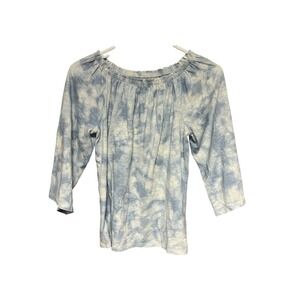 Abercrombie Kids Girls Tie Dye Off Shoulder 3/4 Sleeve Top Shirt Size 11/12
